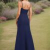 Trumpet/Mermaid Cowl Floor-Length Chiffon Bridesmaid Dress With Ruffle