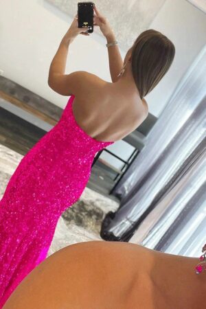 Trumpet/Mermaid Ruffles Strapless Sleeveless Sweep/Brush Train Prom Dresses