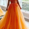 A-Line Prom Dresses Open Back Dress Formal Floor Length Sleeveless V Neck Tulle Backless with Pleats Beading Appliques 2025