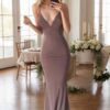 Prom Dresses Trumpet/Mermaid V-Neck Sweep Train With Pleated