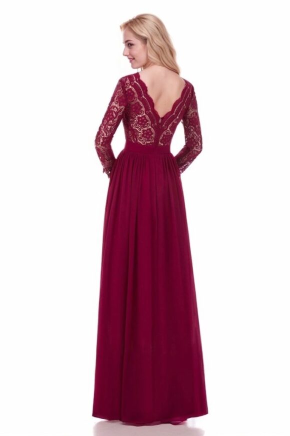 Chiffon Mother Of The Bride Dress A-Line/Princess V-Neck Long/Floor-Length With Lace Chiffon Mother Of The Bride Dress A-Line/Princess V-Neck Long/Floor-Length With Lace