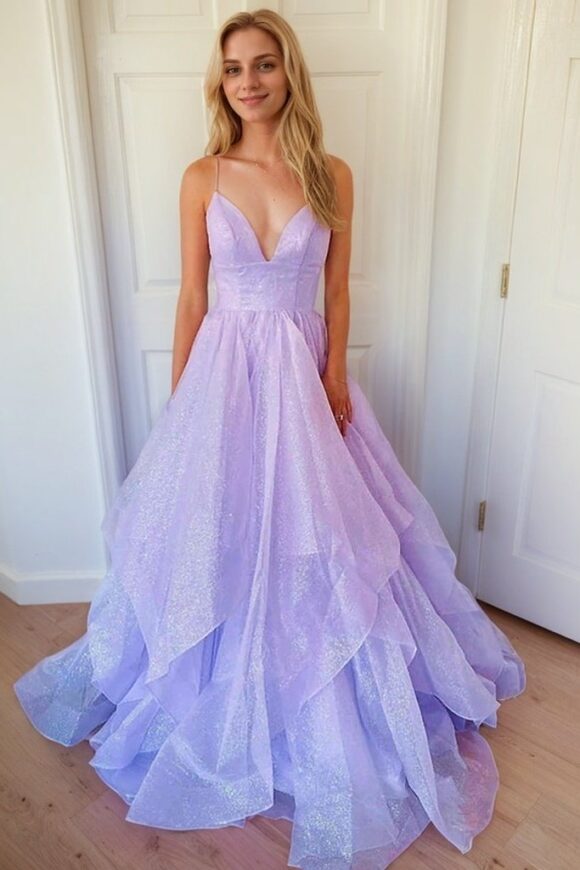 A-line Princess Sweetheart Sleeveless Long/Floor-Length Tulle Sparkling Prom Dress A-line Princess Sweetheart Sleeveless Long/Floor-Length Tulle Sparkling Prom Dress