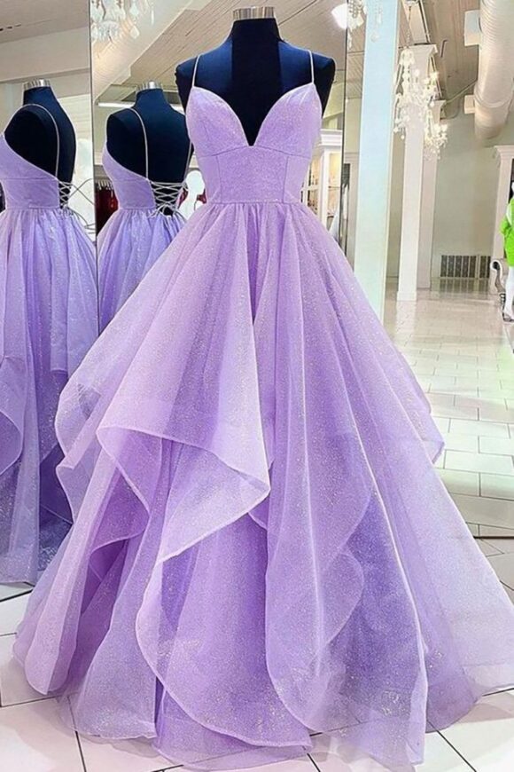 A-line Princess Sweetheart Sleeveless Long/Floor-Length Tulle Sparkling Prom Dress A-line Princess Sweetheart Sleeveless Long/Floor-Length Tulle Sparkling Prom Dress