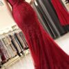 Trumpet/Mermaid Sweetheart Sleeveless Long/Floor-Length Tulle Prom Dresses With Appliqued-465