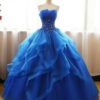 A-Line/Princess Tulle Off-the-Shoulder Sleeveless Applique Floor-Length Prom Dress
