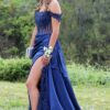 Prom Dress 2025 Burgundy Satin Strapless Sheath Long Sleeveless Formal Dress