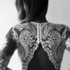 A-Line/Princess Stretch Crepe Lace V-neck Long Sleeves Sweep/Brush Train Wedding Dresses-699