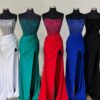 Trumpet/Mermaid Strapless Mermaid Long Sequins Prom Dress With Split