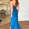 Trumpet/Mermaid Strapless Mermaid Long Sequins Prom Dress With Split