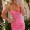 Beaded Sweetheart Lace Short Homecoming Dress-0