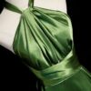 Prom Dress 2025 Green Silk Strapless A-Line Princess Long Formal Dress