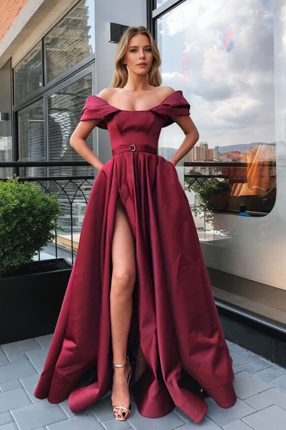 A-line Strapless Satin Long Prom Dresses Sleeveless Green Formal Evening Gowns With Pocket-0 A-line Strapless Satin Long Prom Dresses Sleeveless Green Formal Evening Gowns With Pocket-0